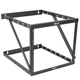 Tripp Lite 8U/12U/22U Expandable Wall-Mount 2-Post Open Frame Rack, Adjustable Network Equipment Rack, UPS Depth, 23.5" Deep (SRWO8U22DP)