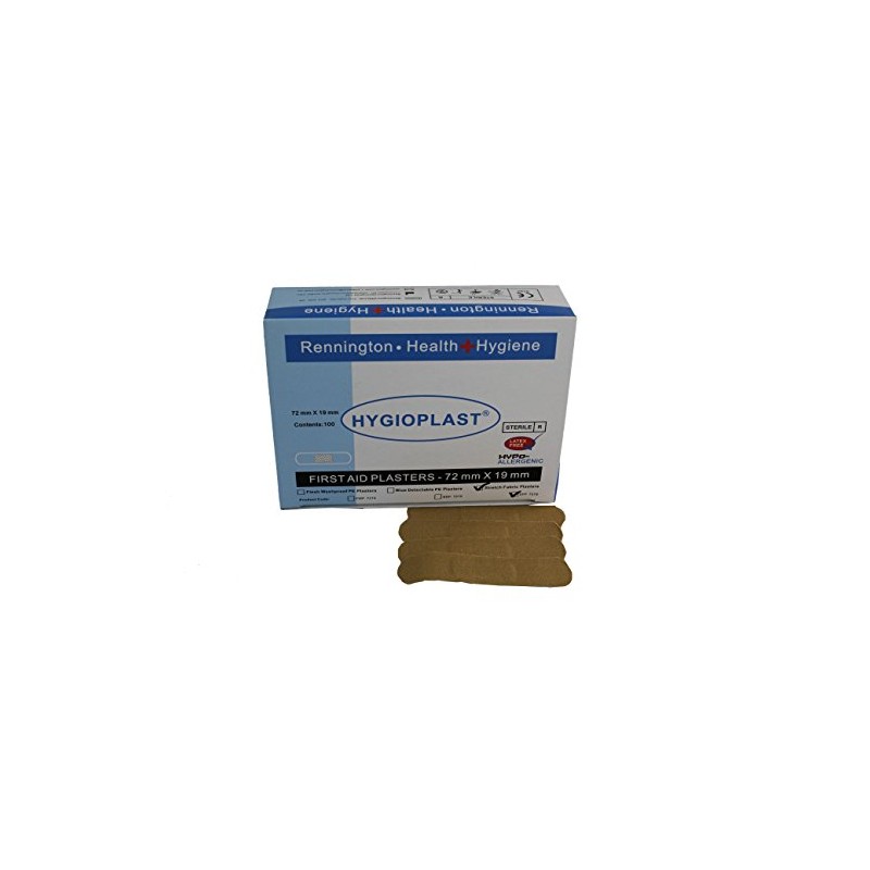 Hygioplast Sterile Stretch Fabric Elastic Plasters, 7.2 x 1.9 cm,