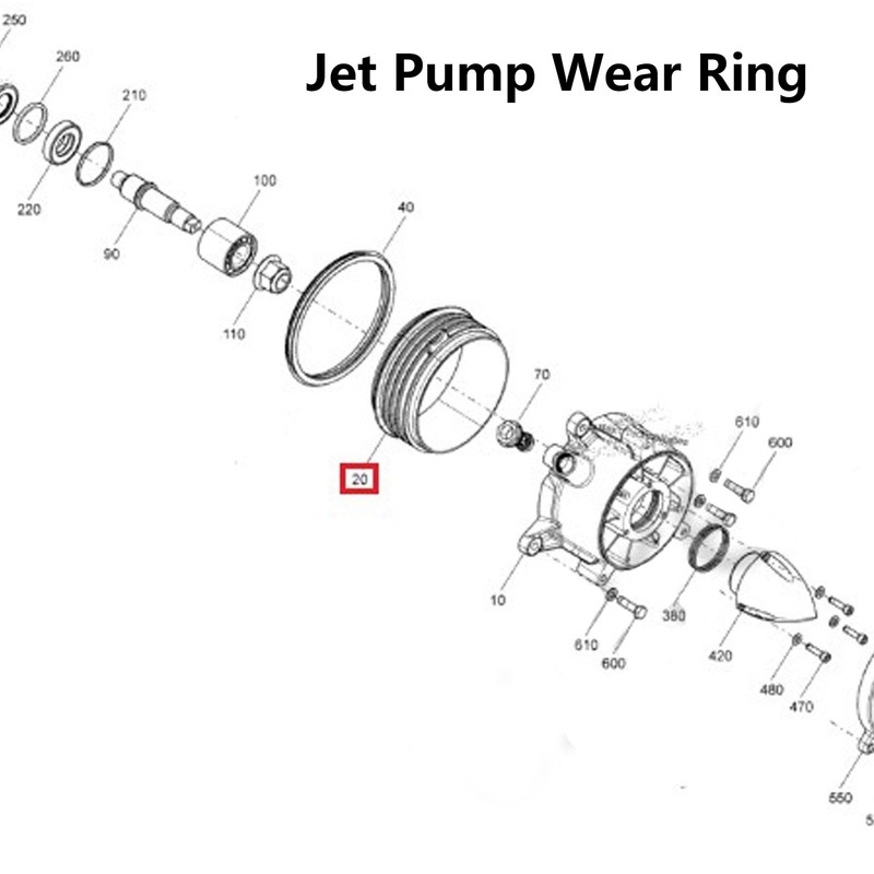Jet Pump Wear Ring 267000925 Wear Resistant Impeller Wear Ring