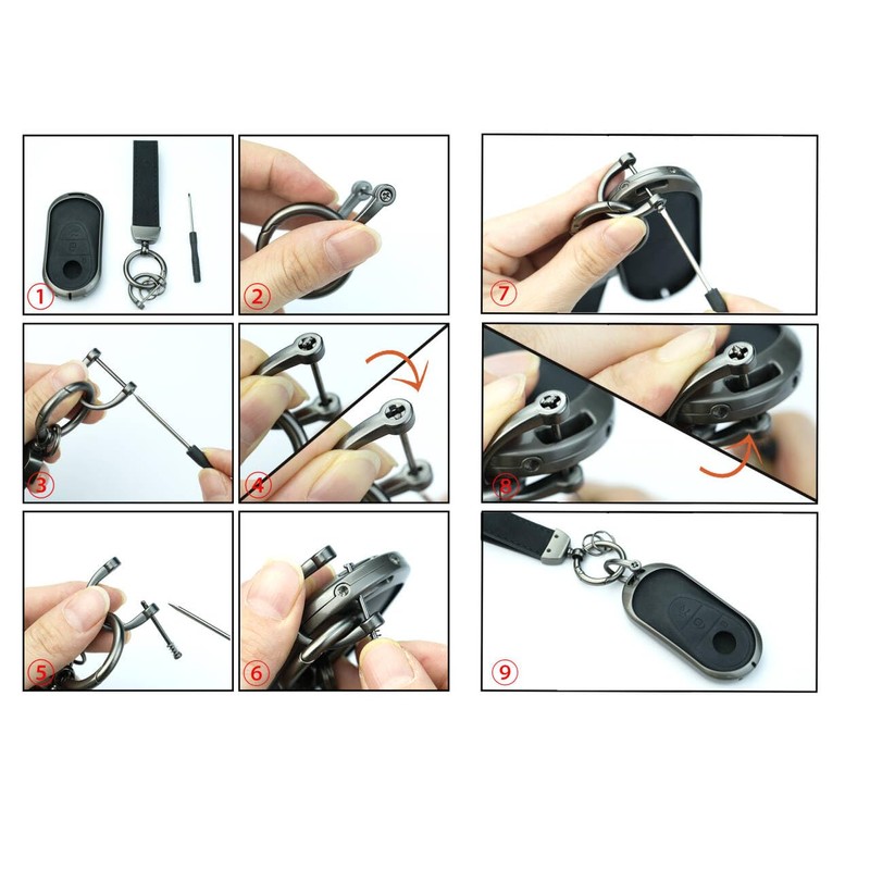 TECART Key Fob Cover Compatible with Ford Fusion Explorer Escape