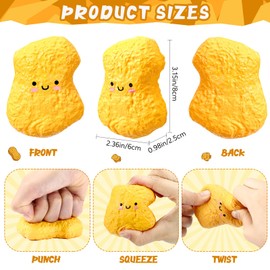 Gemscream 20 Pcs Chicken Stress Balls for Adults Funny Inspirational Stress Relief Squeezable Mini Balls Motivational Funny Thank You Gifts for Coworker Employee Teacher Appreciation