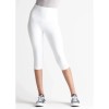 Yummie WHITE Talia Capri Cotton Stretch Shaping Legging, M]