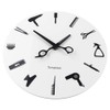 Timelike Barber Equiment Tools Wall Clock Modern Design Barber Shop