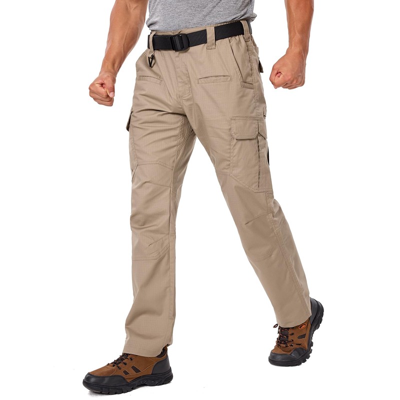 NAVEKULL Men's Flexible Work Pants Stretch Ripstop Utility Cargo Pants