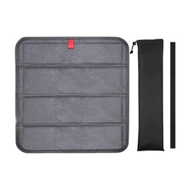 Magnetic Insulated Roof Vent Sun Cover for Most MaxxAir Fan, Fantastic Fan, RV Fan Ventilation Cover, 41 x 41 cm (Gray)