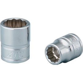 Kyoto Machine Tools (KTC) Socket 12 Angle, B31116W, Insertion Angle: 0.4 inches (9.5 mm) x Total Length: 1.1 inches (27.0 mm) x Opposite Side Dimensions: 11/16 inches