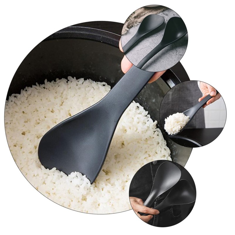 Gatuida 2pcs Rice Paddle Soup Spoons Non-Stick Serving Spoons for