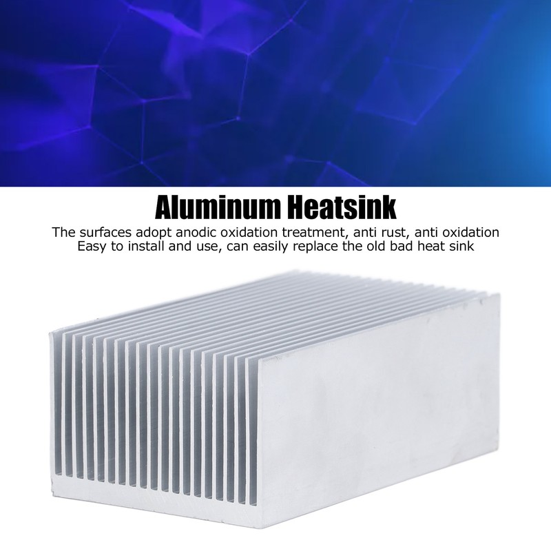 2Pcs Aluminum Electronic Radiators Fast Heat Dissipation Anti Oxidation Practicable