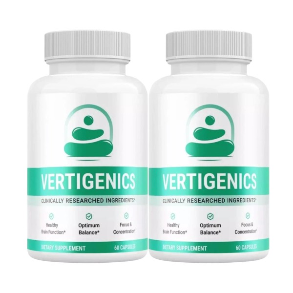Vertigenics 2-Pack Vertigenics Capsules - Supports Balance System & Dizziness