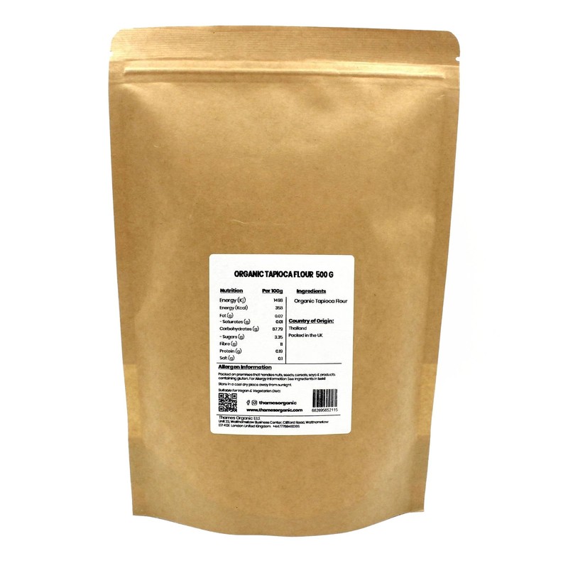 Organic Tapioca Flour - Non-GMO, Raw, Versatile, Vegan, Perfect for