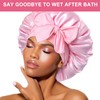 Shower Cap Silk Bonnet for Sleeping - Smooth satin headscarf