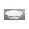 IBILI Wash Blanca Bowl 32 cm of Enamelled Steel, White/Blue,