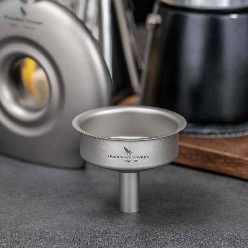 Boundless Voyage Titanium Mini Funnel Flagon Accessories Multi-use Kitchen Funnel