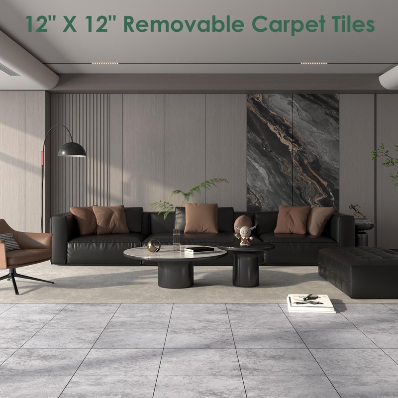 VallisCo 30-Pack Peel and Stick Vinyl Floor Tiles, 12"x12" Self-Adhesive