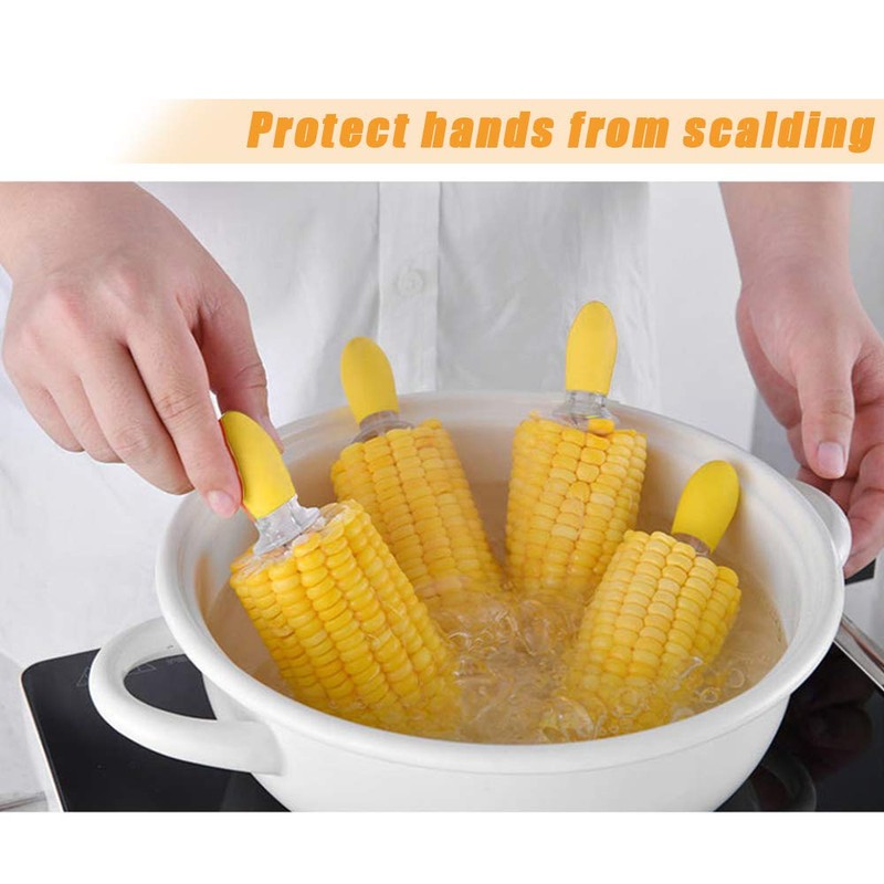 Corn Cob Holders Set, Stainless Steel Corn Skewers for Corn