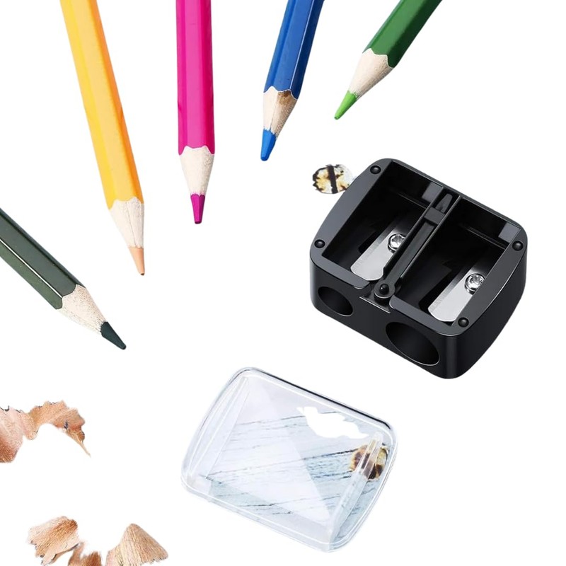 Citystores® 2 Pack Pencil Sharpener - Travel Cosmetics Pencil Sharpener
