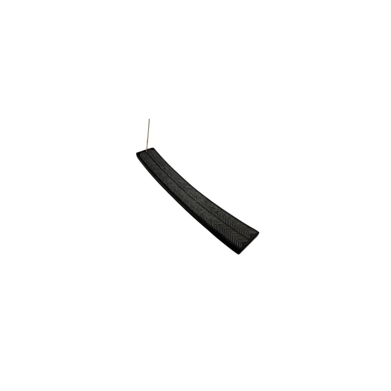 Black Slate Arrow Incense Stick Holder – Natural Stone Ash