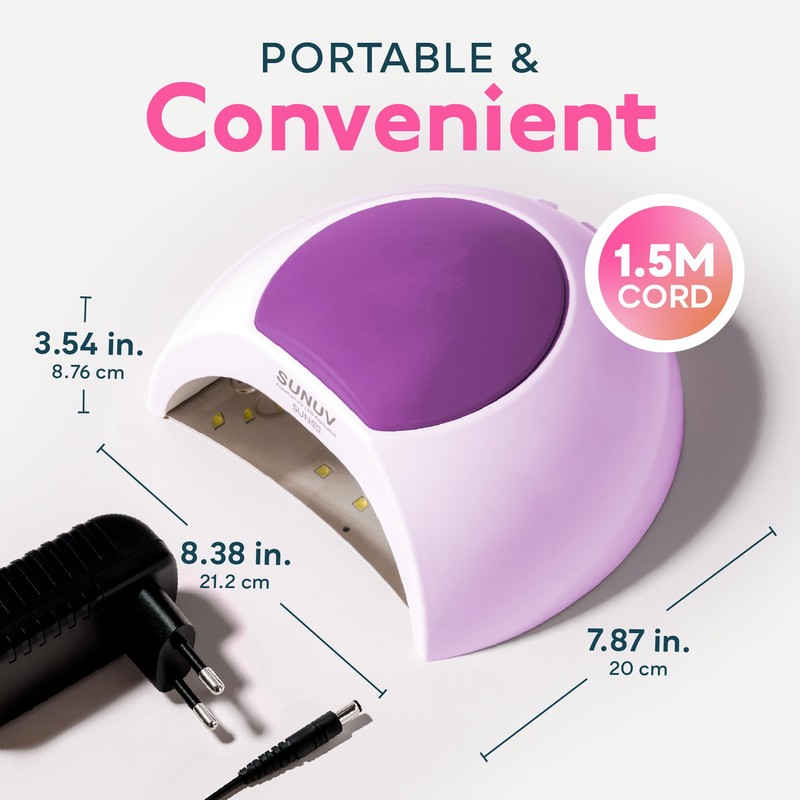 SUNUV SUN2C Nail Dryer UV LED Nail Lamp for Gel