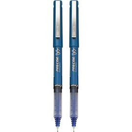 Pilot 25011 Precise V7 Bolígrafo, Tinta Líquida, Blister de 2 Piezas, color Azul
