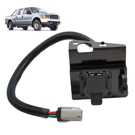 vierzweites 4 & 7 Pin Trailer Tow Wiring Harness Fit for Ford F250 F350 Super Duty Pickup Truck 2002-2004 Replace 2C3Z-13A576-DA, Towing Hitch Connector Plug with Mounting Bracket