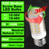 12V 24V E26 Medium Screw Base LED Bulb 10W 4000K