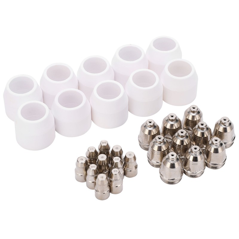 Plasma Consumable Kit P80 Electrode Tip Ceramic Nozzle Set Accessories