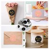 1000 Thank You Stickers Roll – 2.5cm/1inch Round Kraft Paper