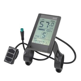 GLOGLOW Waterproof LCD Display Panel for Electric Bike and Scooter, 24V 36V 48V S830 Screen with Control and Connector Replacement, Electric Scooter Accessories