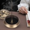 Brass Incense Burner Alloy Metal Stick with Lid Buddhist Supplies