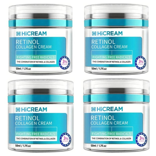 Hicream Face Moisturizer Retinol Cream,Anti Aging Neck Firming Cream,Collagen Face