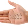 Luroad 50pcs Barbless Carp Coarse Eyed Fishing Hook Size 2,