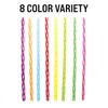 Hogg Reusable Straws - Rainbow (24 Pack), Plastic Straws Reusable,