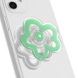 DALSTONE Cute Daisy Flower Shape Collapsible Expandable Multi Functional Mobile Phone Grip & Kicktand (Green Daisy)