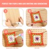 9x9 Inch Crochet Blocking Board, Bamboo Granny Square Blocking Mat
