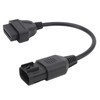 POCREATION Conector de diagnóstico OBD2, Adaptador de diagnóstico OBD2 a