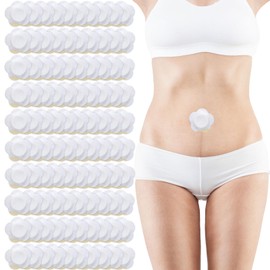 SSKHE 100 - Salbenpflaster in Tablettenform, Bauchnabel-Rizinusölpackung Benutzerfreundliche Anwendung und sorgenfreie Lagerung während der topischen Behandlung (Öl nicht im Lieferumfang enthalten)