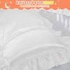 Entisn Ruffle Satin Toddler Pillowcase Set of 2, 13 x