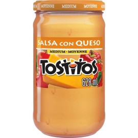 PepsiCo Tostitos Medium Salsa Con Queso Dip, 628mL/22 fl. oz., {Imported from Canada}