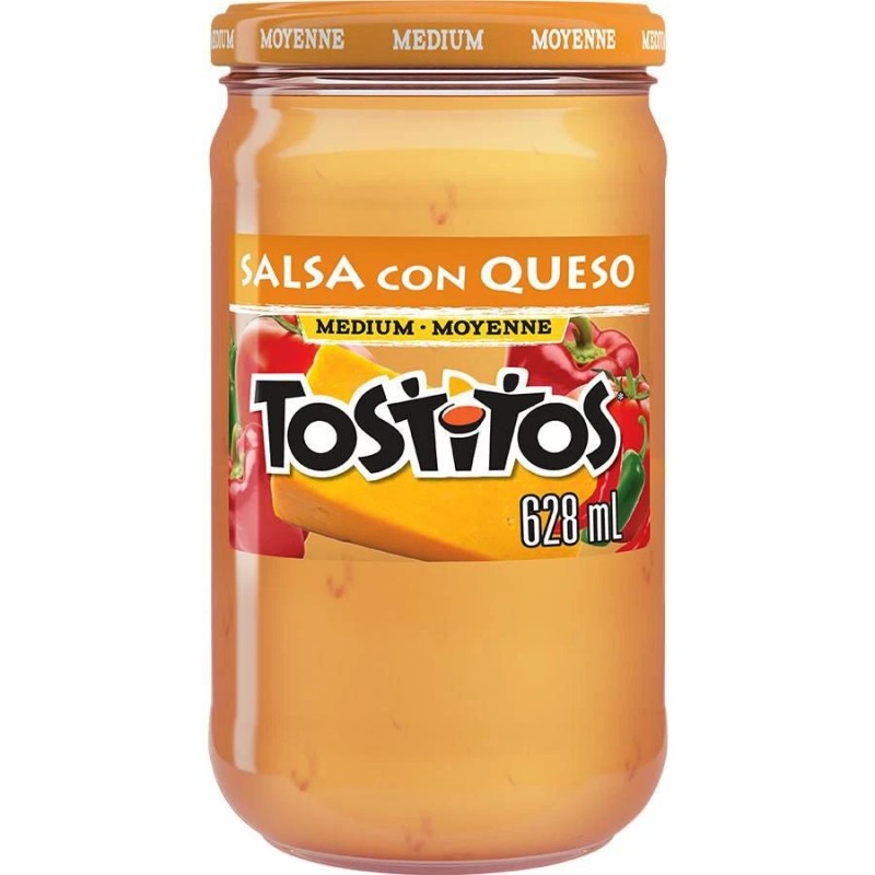PepsiCo Tostitos Medium Salsa Con Queso Dip, 628mL/22 fl. oz.,