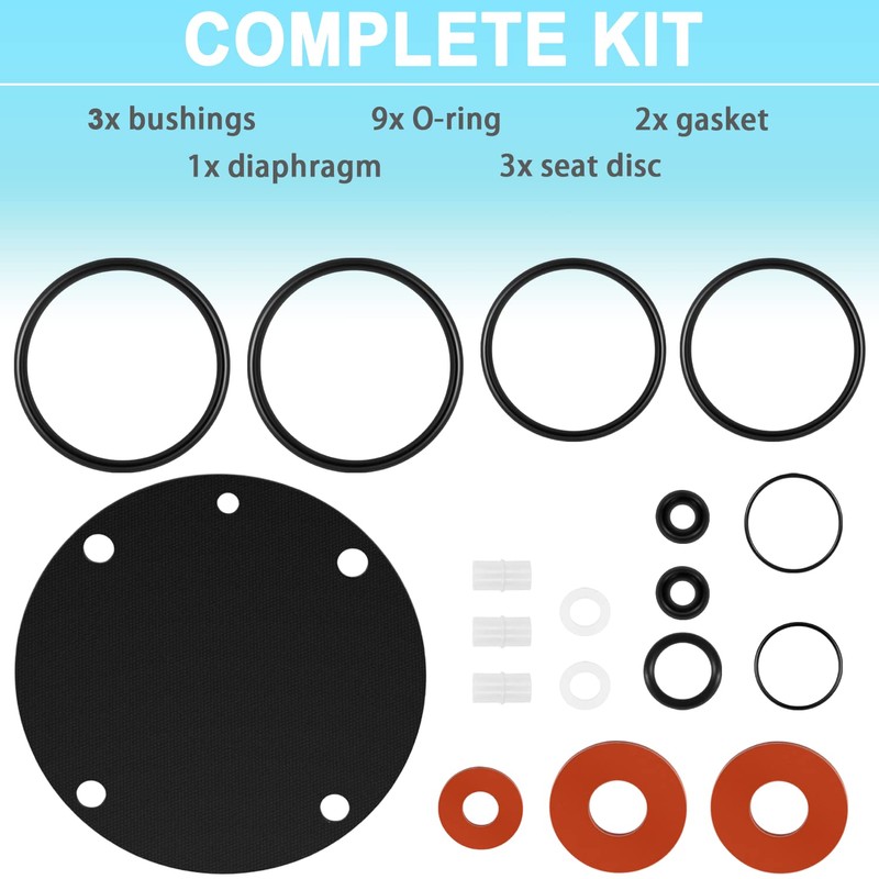 905111 Complete Rubber Repair Kit Fit for Febco Backflow 825Y
