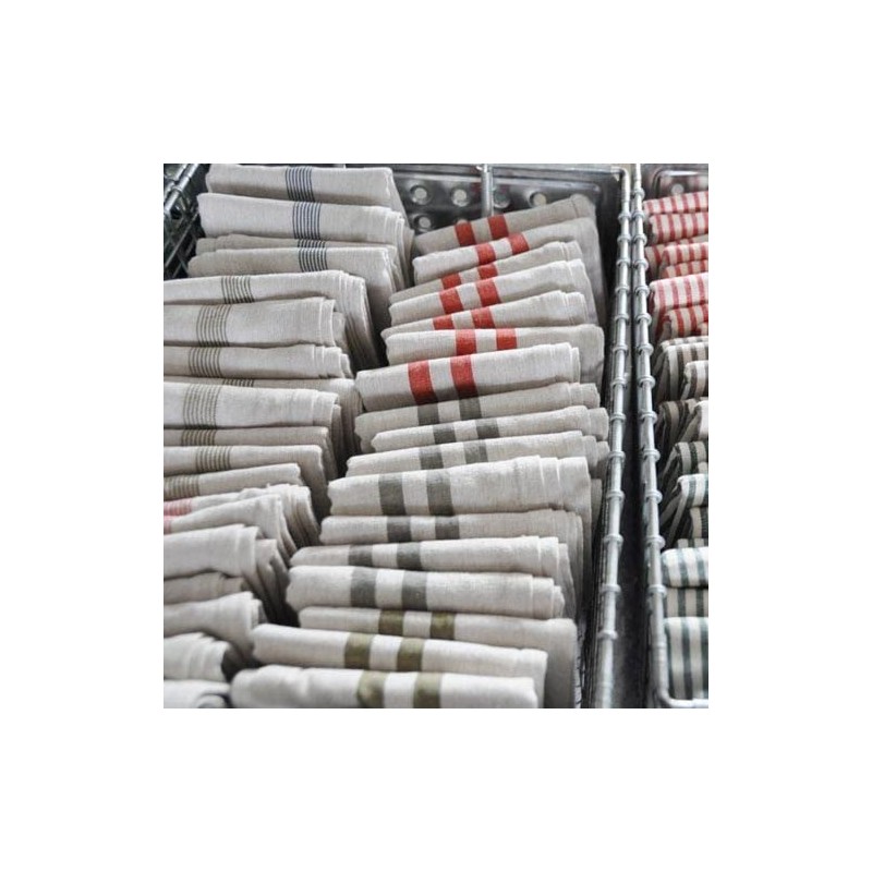 Dulton RED S459-187RD Chambray Kitchen Cloth