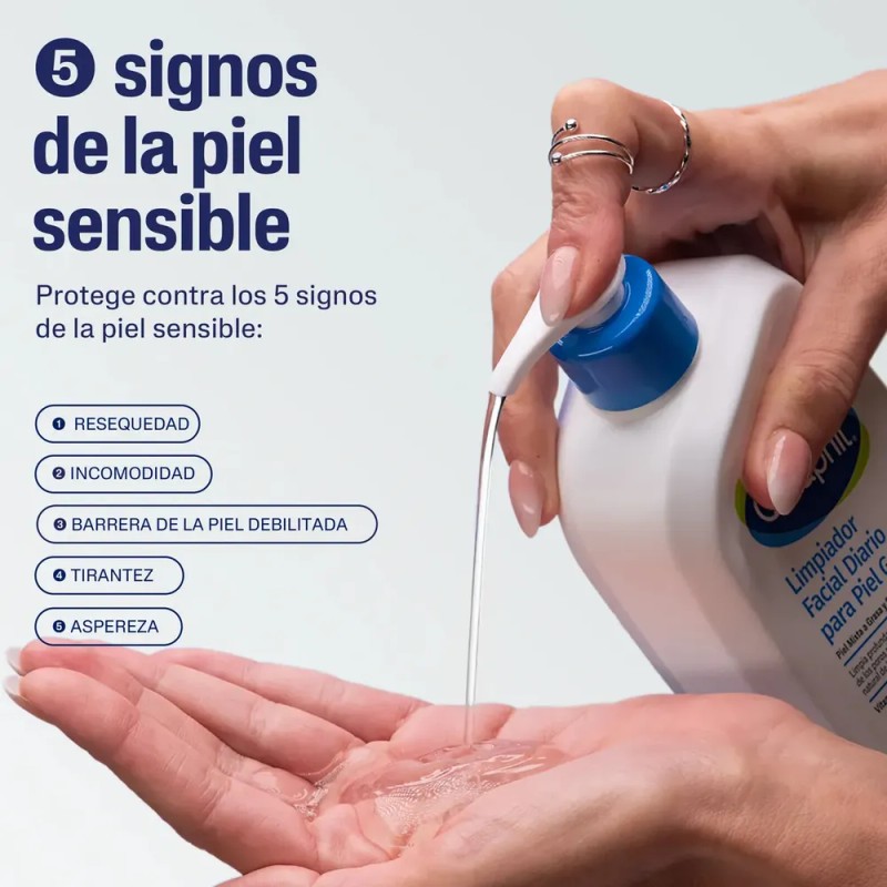 Cetaphil Limpiador Facial Diario Piel Grasa y Sensible 473ml
