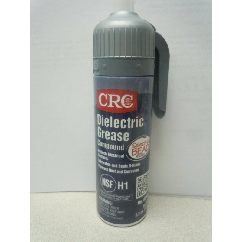 CRC Di-Electric Grease Gel, 3.3 oz Pressurized Tube, Opaque White