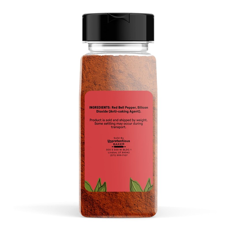 Unpretentious Red Bell Pepper Powder, 2 Cups, Fine Ground, Sweet