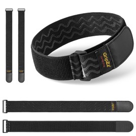 GripZz Webbing straps, elastic straps with Velcro fasteners, 61 cm x 5 cm (5 pieces), Velcro strap with buckle for organising your extension cables, hoses, bicycle, workshop, garage