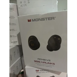 Monster Achieve 300 Airlinks Wireless Bluetooth Earbuds•Touch Control•ENC• Black