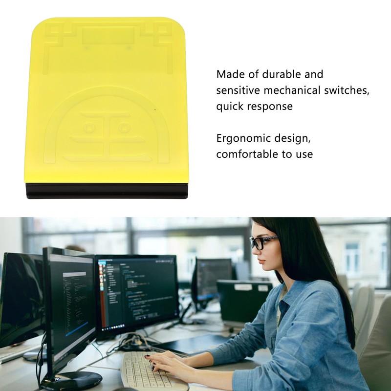 Single Foot Switch Pedal Wireless 2.4G Wired USB Three Connection