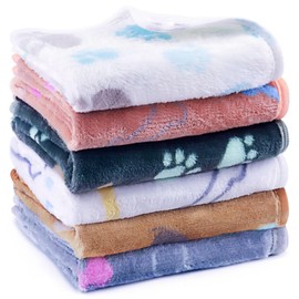 YedsIntu 6 Pcs Washable Guinea Pig Bedding Absorbent Guinea Pig Fleece Blankets Cage Liners Reusable Pet Pee Pad Sleep Mat Pad Cover for Rabbit Rat Hamster Ferret Chinchilla Hedgehog (20"x30")