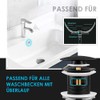 Sink Siphon, Chrome & Black