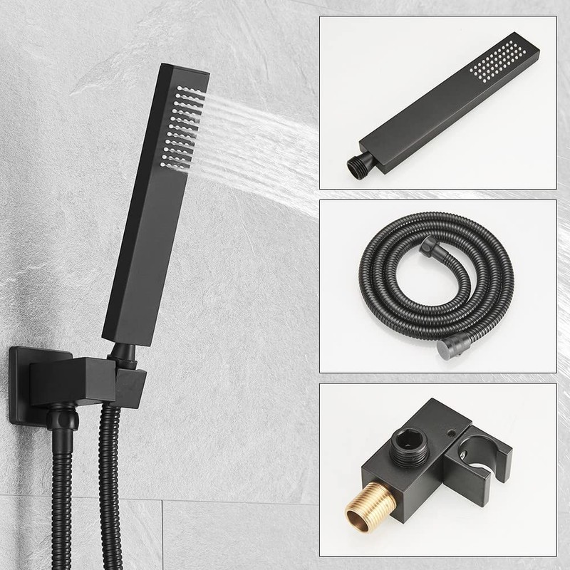JingGang 10 Inch Ceiling Mounted Shower System Rain Mixer Shower